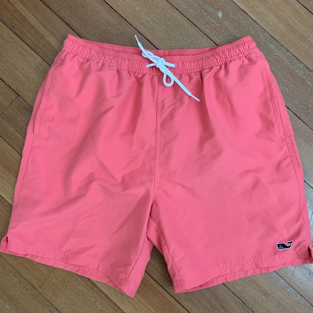 Vineyard Vines Coral Swin Trunks